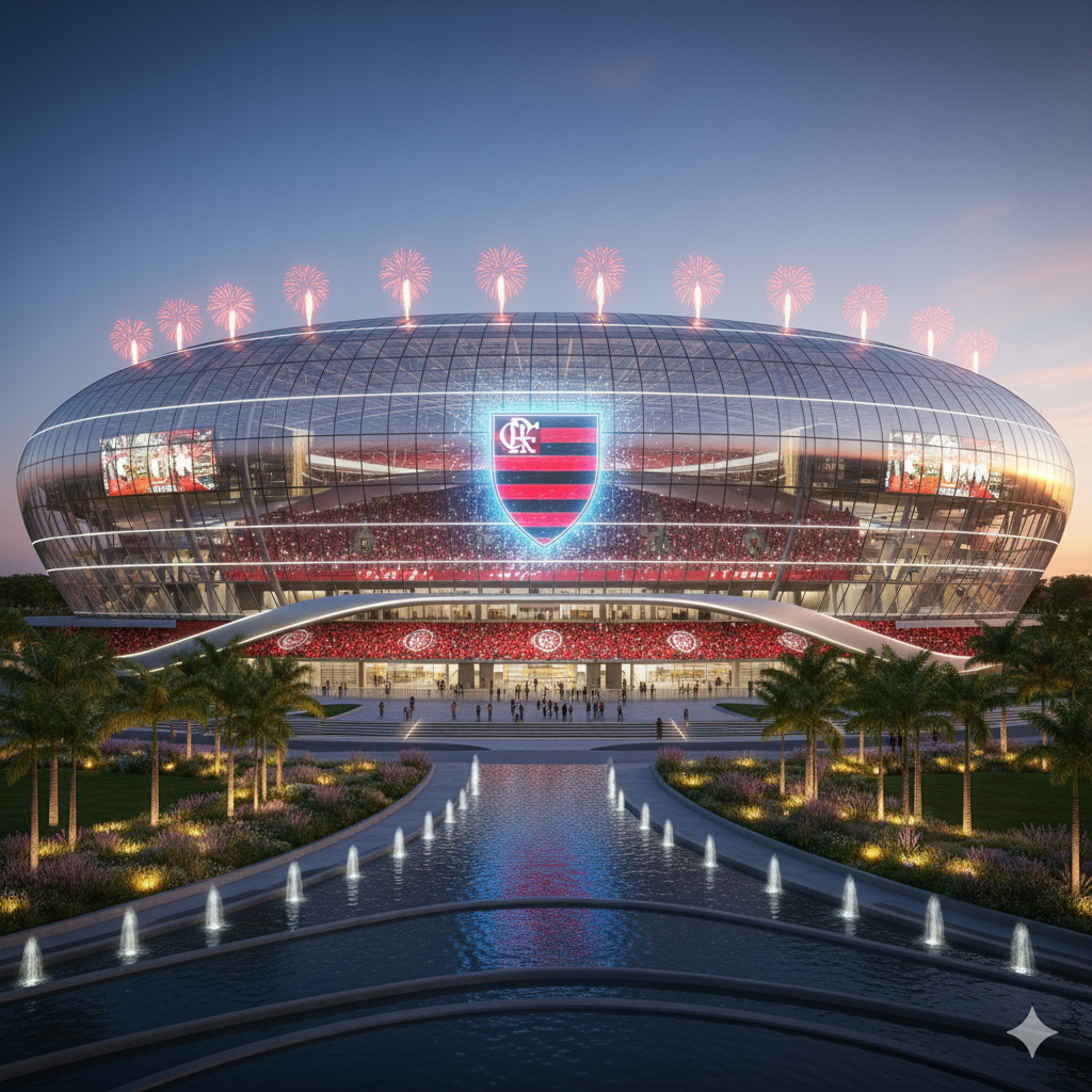 Flamengo Novo Estádio Visão Lateral